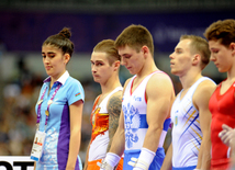 İdman gimnastikası üzrə fərdi çoxnövçülük yarışlarında ölkəmizi kişilər arasında Oleq Stepko təmsil edir. Bakı, Azərbaycan, 18 iyun 2015